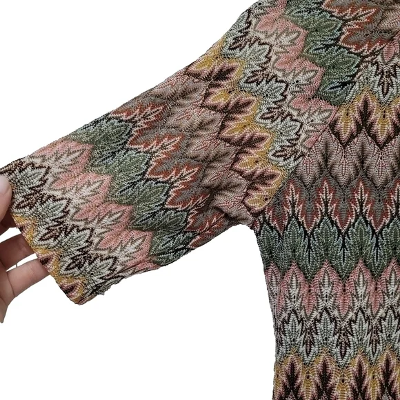 Vintage NEW, Simon's Twik 70's fitted midi dress small - Picture 6 of 15